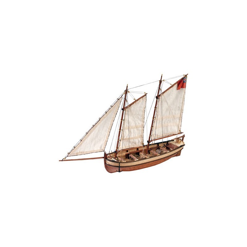 Artesania 1/50 HMS Endeavour's Captain Longboat Wooden Ship Mode