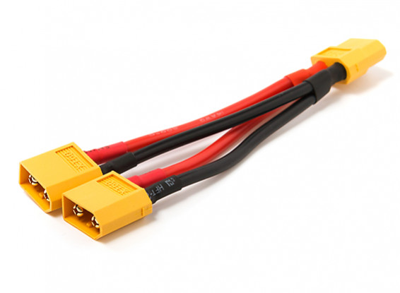 XT-60 Parallel cable 10cm 12awg Silcon
