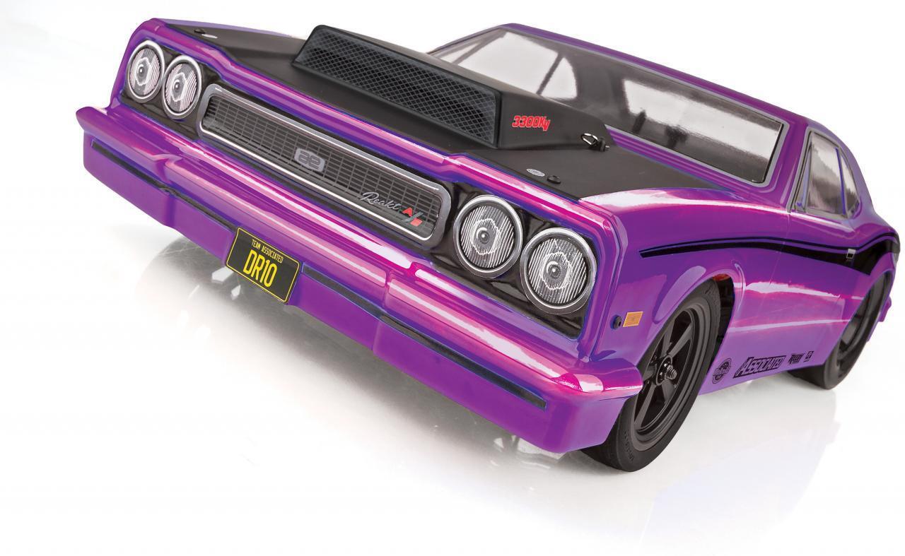 Associated DR10 Drag Race Car RTR, purple Requires Battery and Charger