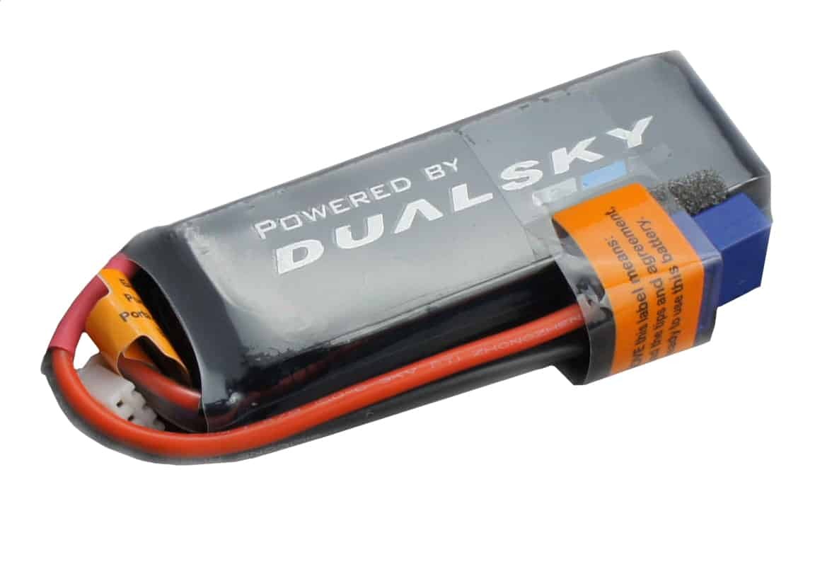 1000mah 2S Dualsky HED LiPo Battery, 50c