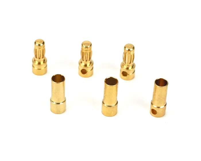 Dynamite 3.5mm Gold Bullet Connector Set, 3prs