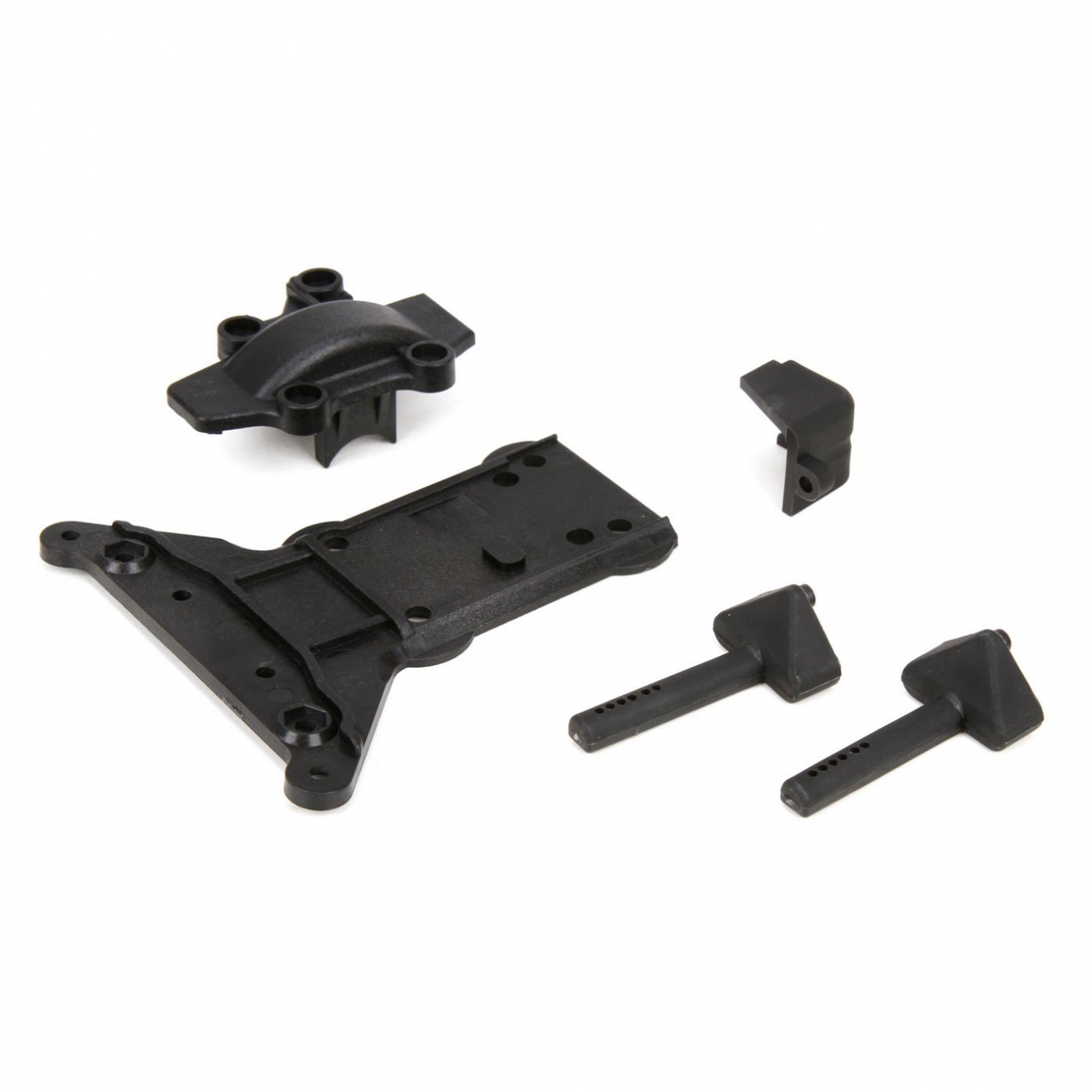 ECX Gear Cover/Kick Plate/Bttry Mnts: 1:10 4wd All