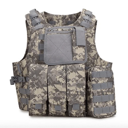 Tactical Vest Grey Camouflage