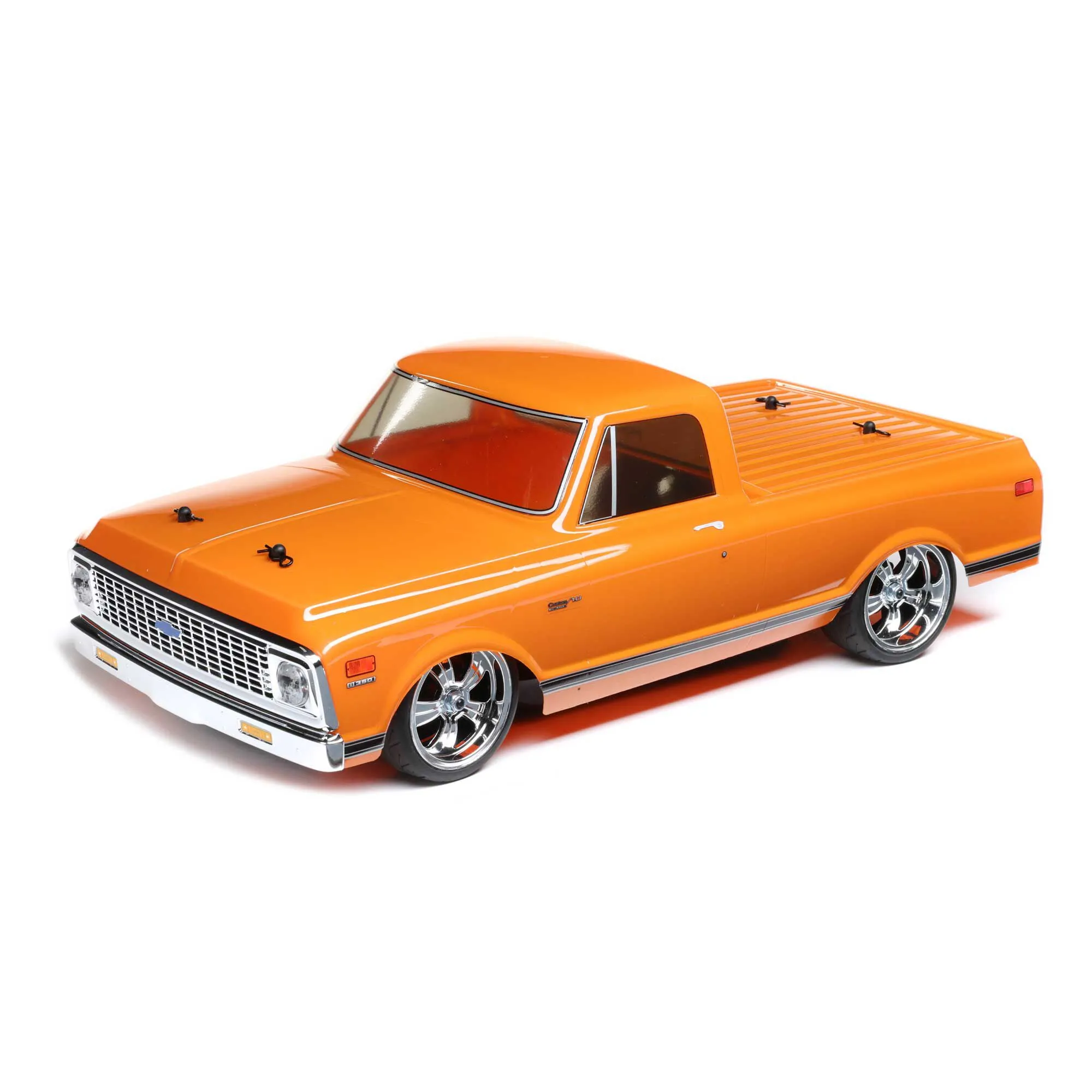 Losi V100 1972 Chevy C10 Pick-Up RC Truck, 1/10 On-Road RTR, Ora