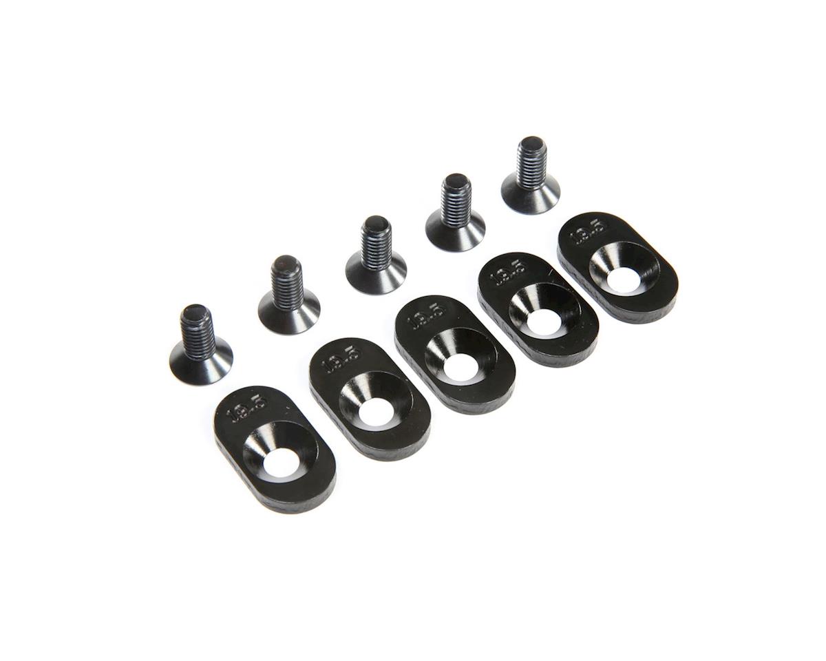 Losi Engine Mount Insert and Screws, Black, 19.5T, 5ive-T 2.0