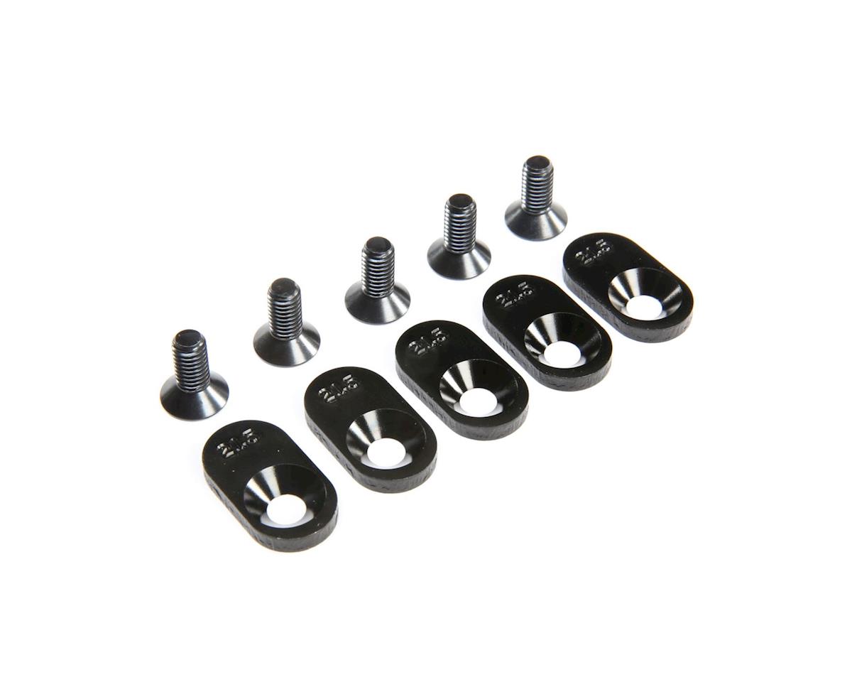 Losi Engine Mount Insert and Screws, Black, 21.5T, 5ive-T 2.0