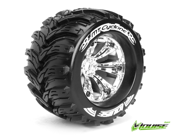MT-Cyclone 1/8 Monster Truck Tyres Chrom