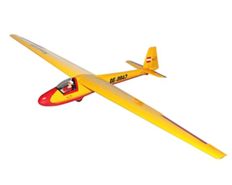 Seagull Models KA8B Glider, 3000mm, Yellow / Red ARF