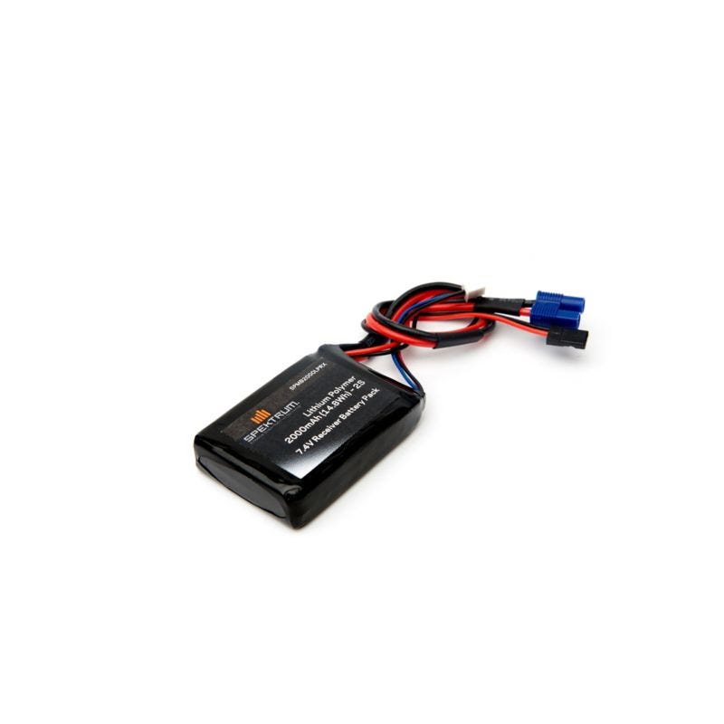 2000mah 2S Spektrum 7.4v LiPo Receiver Battery