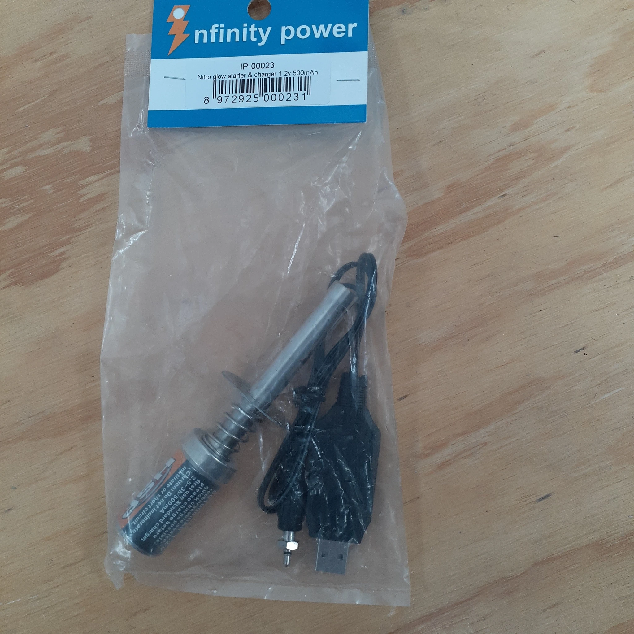 Infinity Power Nitro Glow Starter & Charger 1.2v 500mAh