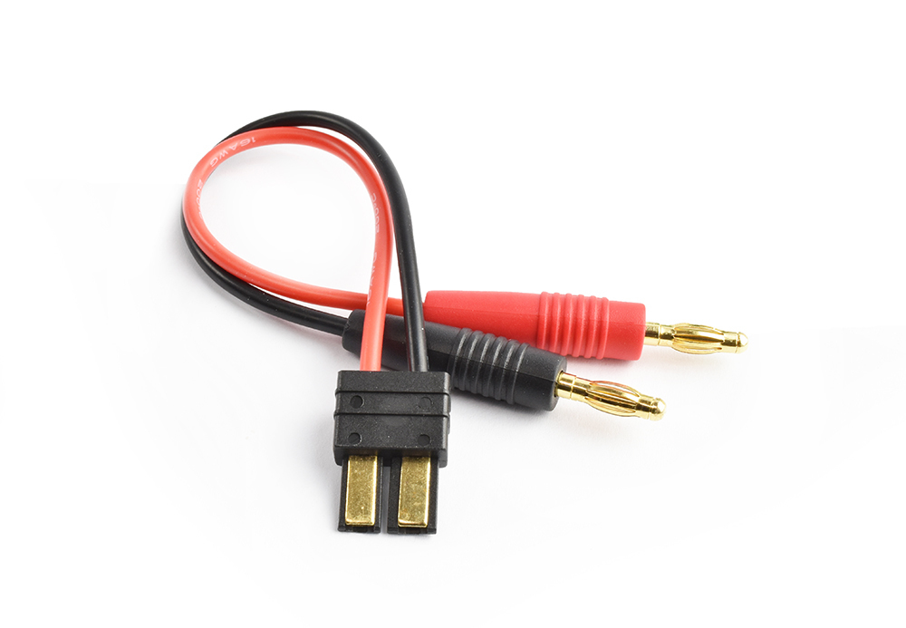 Traxxas Male plug to 4.0mm connector charging cable 16AWG 15cm s