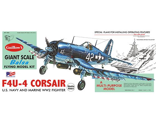 Guillow's Corsair Balsa Plane Model Kit