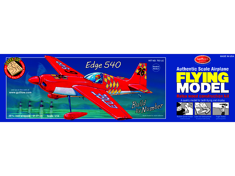 Guillow's Edge - Laser Cut Balsa Plane Model Kit