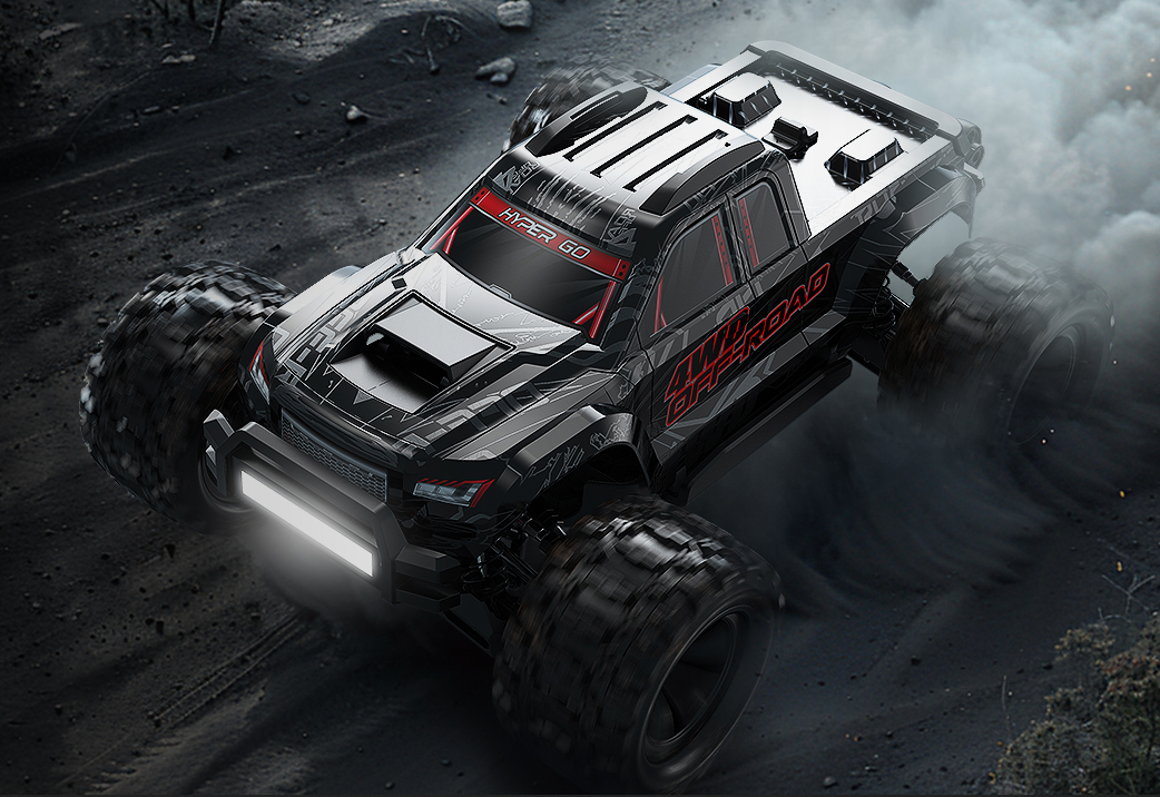 MJX 1/10 Hyper Go 4WD Brushless RC Monster Truck (Black)