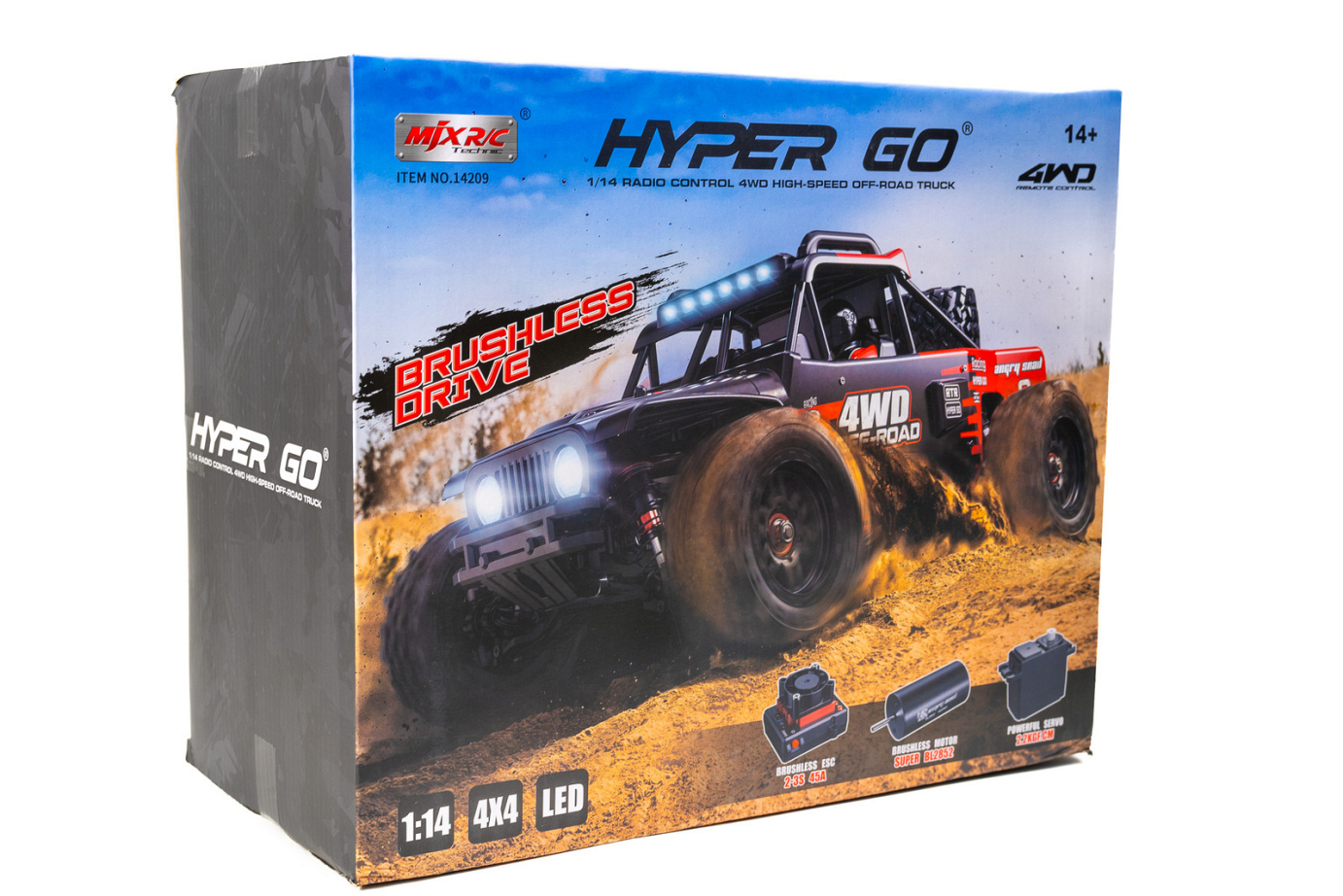 MJX 1/14 Hyper Go 4WD High-speed Off-road Brushless RC Truck [14209]