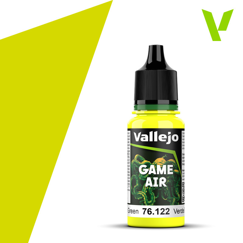 Vallejo Game Air Bile Green 18 ml Acrylic Paint - New Formulatio
