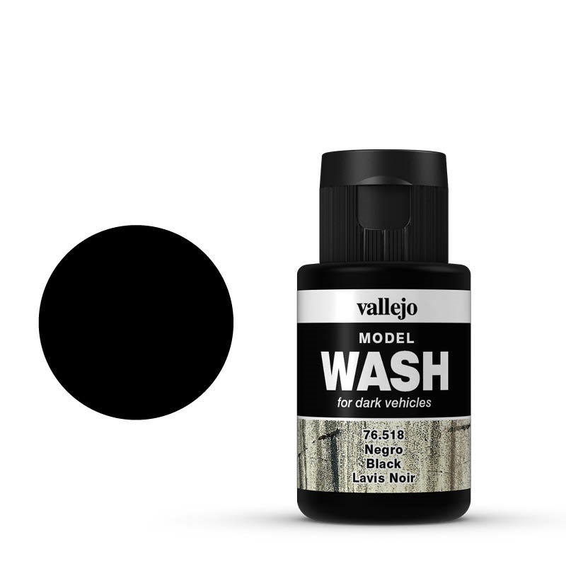 Vallejo Model Wash Black 35 ml Acrylic Paint [76518]
