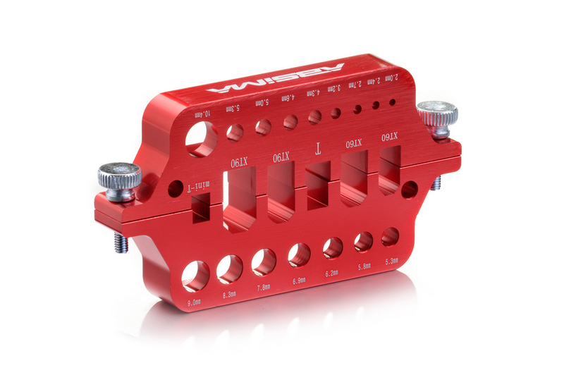 Full Alu. Soldering socket tools for connectors, RED