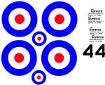 DECAL SET 1/6 SOPWITH PUP ROUNDEL