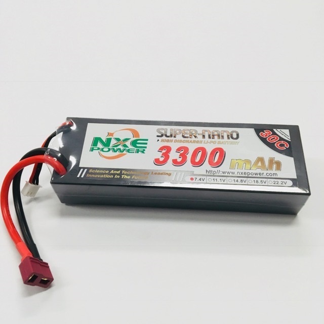 3300mah 7.4v NXE 30c Hard case w/Deans plug