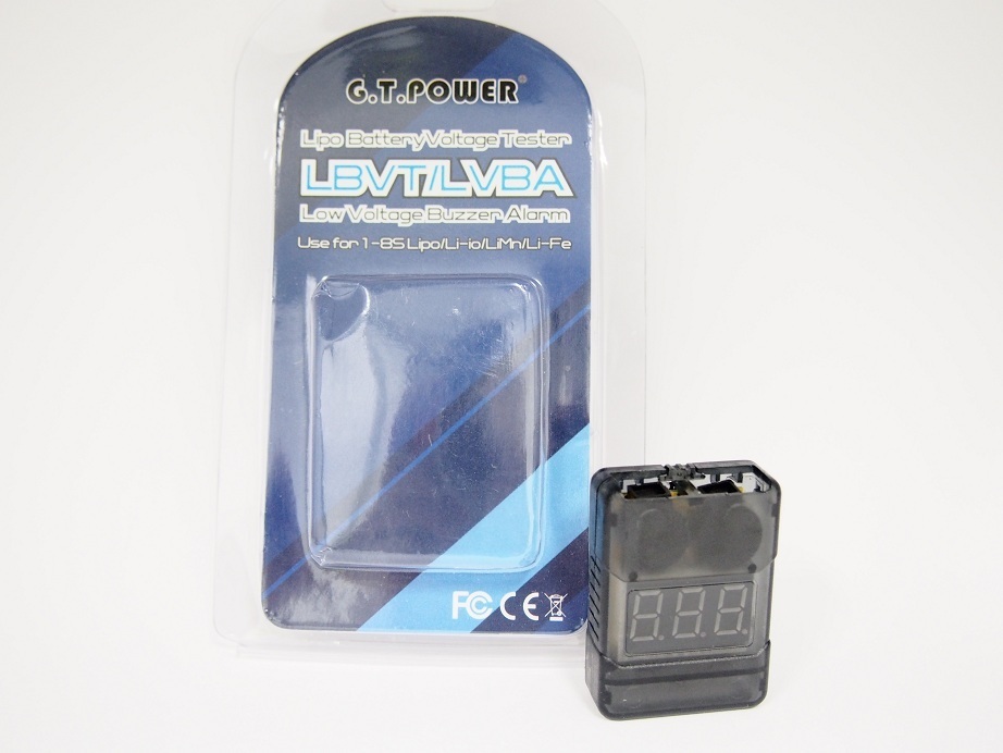 GT-Lipo Battery Low voltage alarm & tester 2-8 Cell