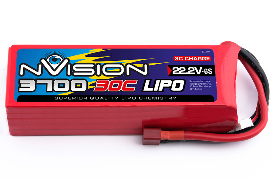3700mah Nvision 22.2v 30C LiPo Battery