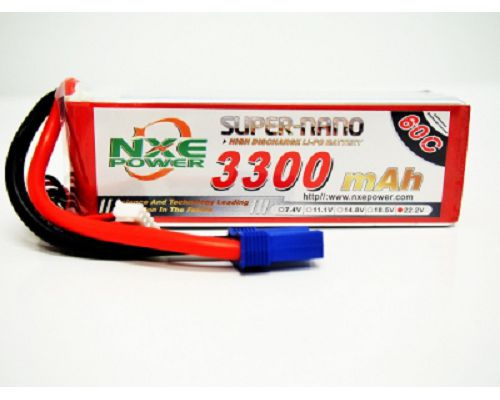 3300mah NXE 22.2V 60c  S/case Lipo w/EC5