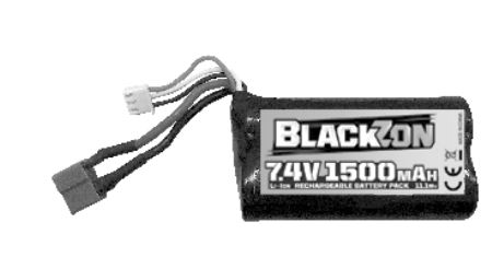 Blackzon Smyter Battery Pack (Li-ion 7.4V, 1500mAh), w/T-Plug