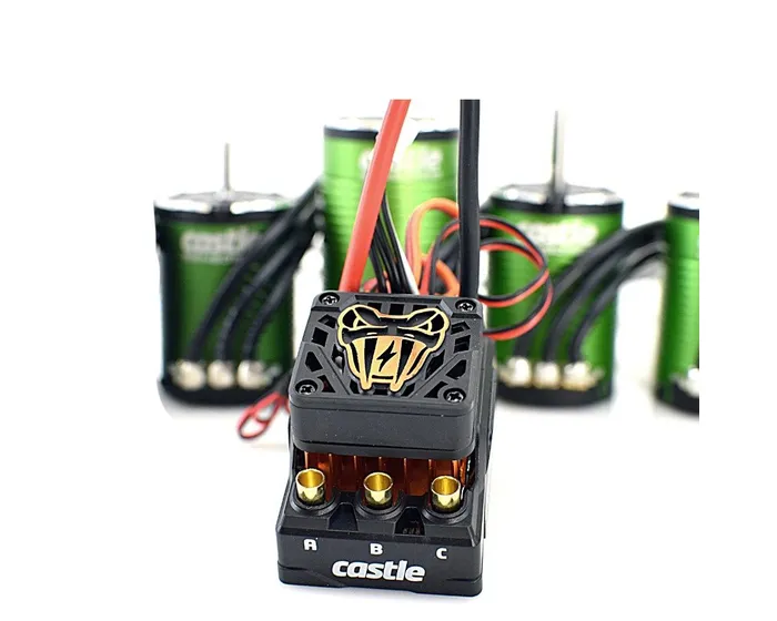 Castle Creations Copperhead 10 4S Brushless Sensored ESC with 1406-4600kv Motor,