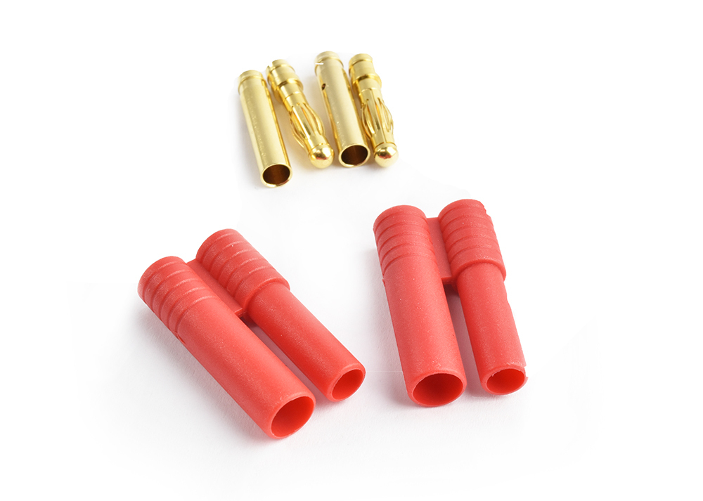 4.0MM GOLD CONNECTOR with plastic housing 1 pair