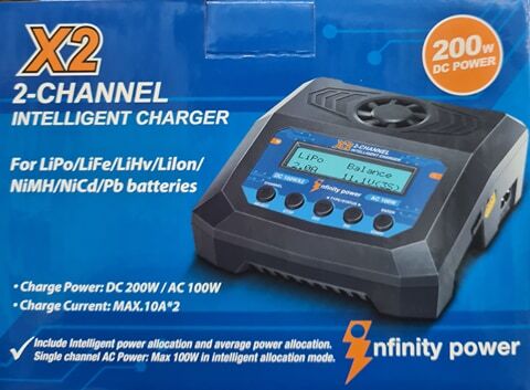 Infinity Power X2 2 Channel Intelligent Charger