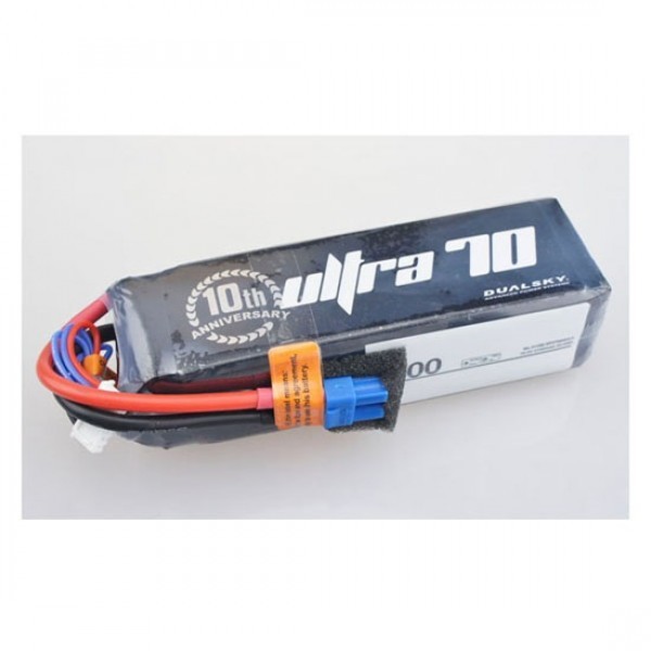 2700mah 6S Dualsky Ultra 70 LiPo Battery, 70c