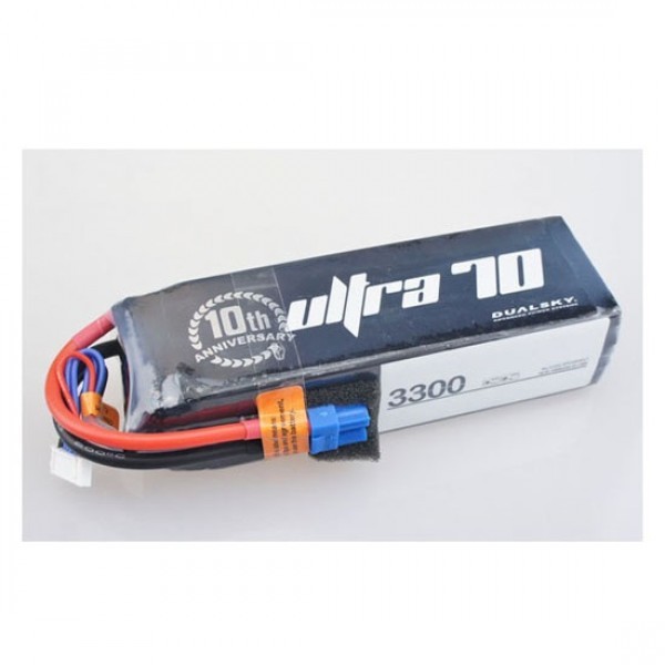 3300mah 6S Dualsky Ultra 70 LiPo Battery, 70c