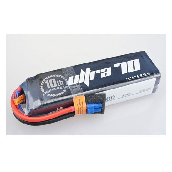 5000mah 6S Dualsky Ultra 70 LiPo Battery, 70c