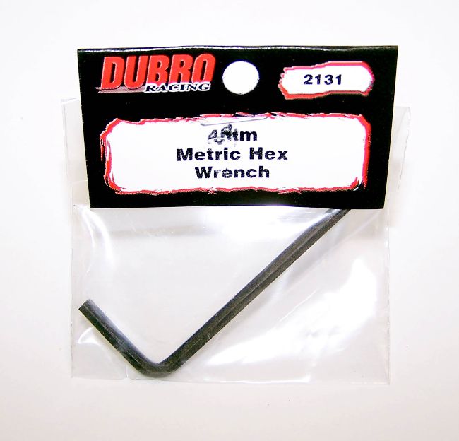 DUBRO 2131 4mm Metric Hex Wrench (1 Pc Per Pack)