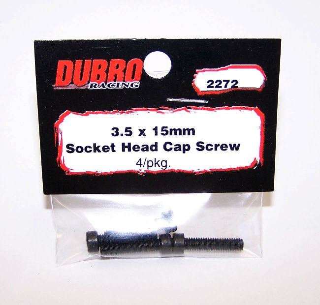 M3.5x15 DUBRO 2272 SOCKET-HEAD CAP SCREWS (4 PCS/PACK)