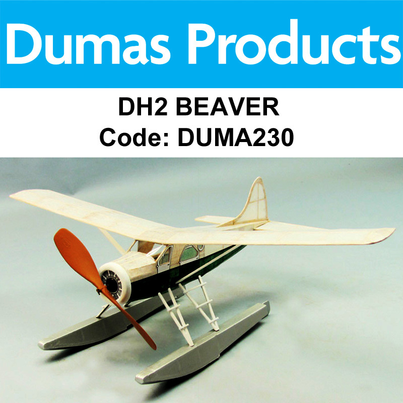 DUMAS 230 DH-2 BEAVER WALNUT SCALE 18 INCH WINGSPAN RUBBER POWER