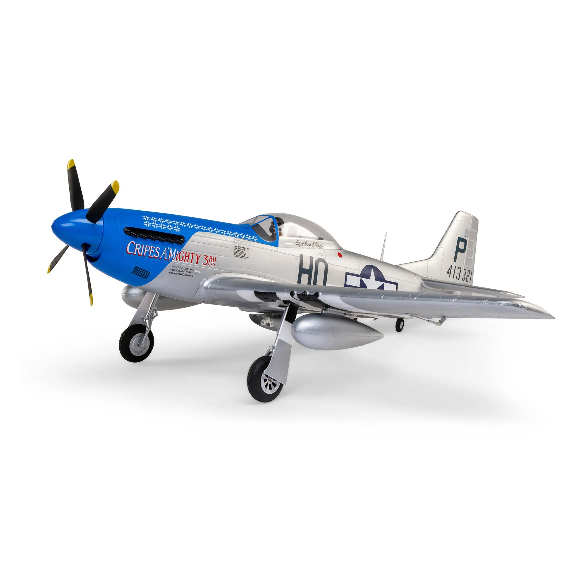 E-Flite P-51D Mustang 1.2m with SAFE Select, BNF Basic