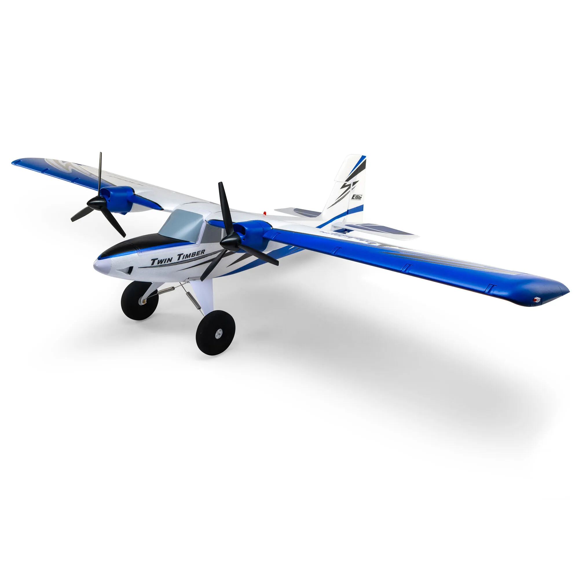 E-Flite Twin Timber 1.6m STOL RC Plane, BNF Basic