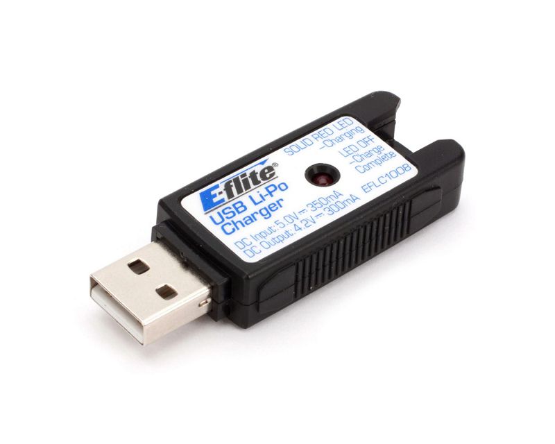 E-Flite USB Lipo Charger, 350mA: nQ X