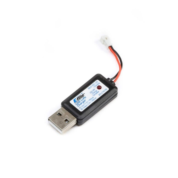 E-Flite USB LiPo Charger for 1S 3.7v 300mah Batteries with Small UMX connector