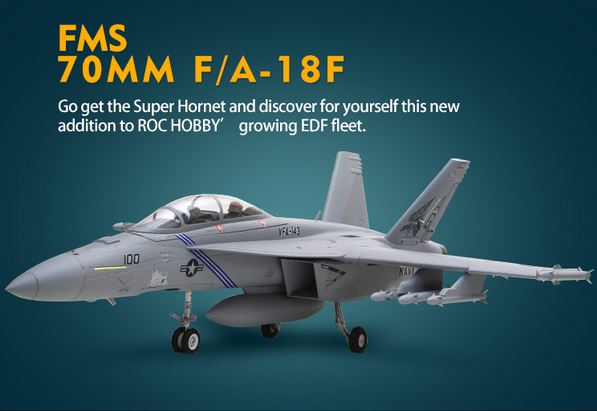 FMS F/A-18F Super Hornet 70mm D/F Jet PNP