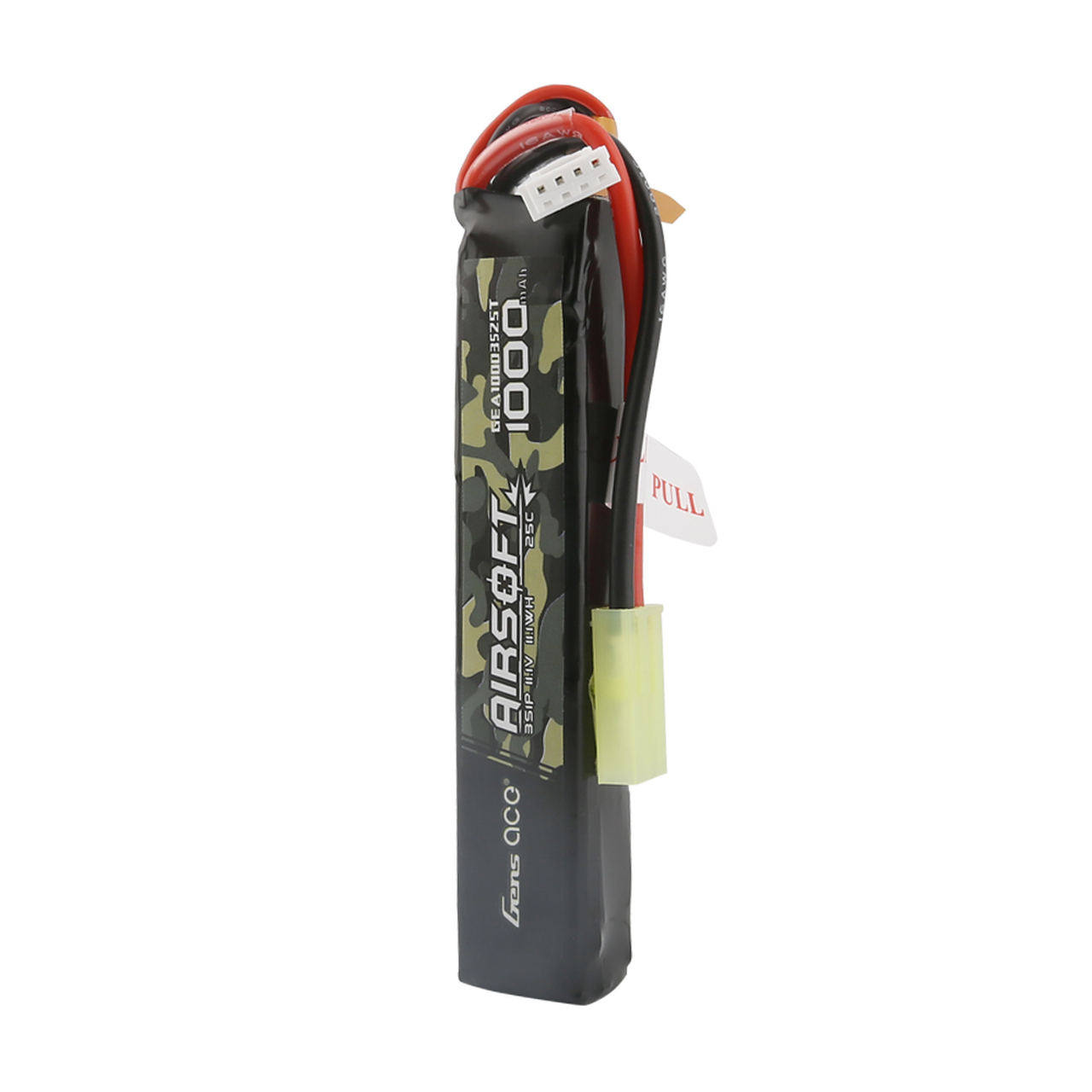 1000mAh Gens Ace 3S Airsoft 11.1V 25C Soft Case LiPo Battery (Tamiya)
