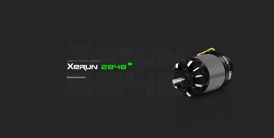 Hobbywing XERUN-2848SD-2800KV-BLACK 1/12 & 1/14 Scale brushless motors