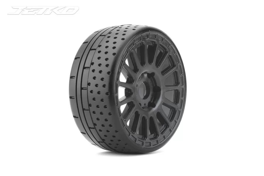 Jetko 1/8 GT HOT DOT Tyres (Radia Rim/Black/Medium Soft) (2pcs)