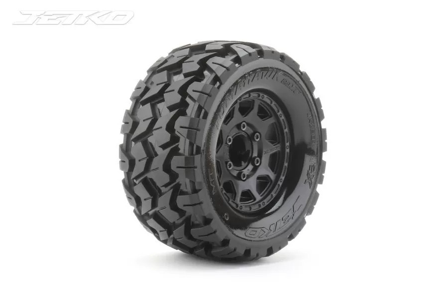 Jetko 1/10 MT 2.8 EX-TOMAHAWK Tyres (Claw Rim/Black/Medium Soft/