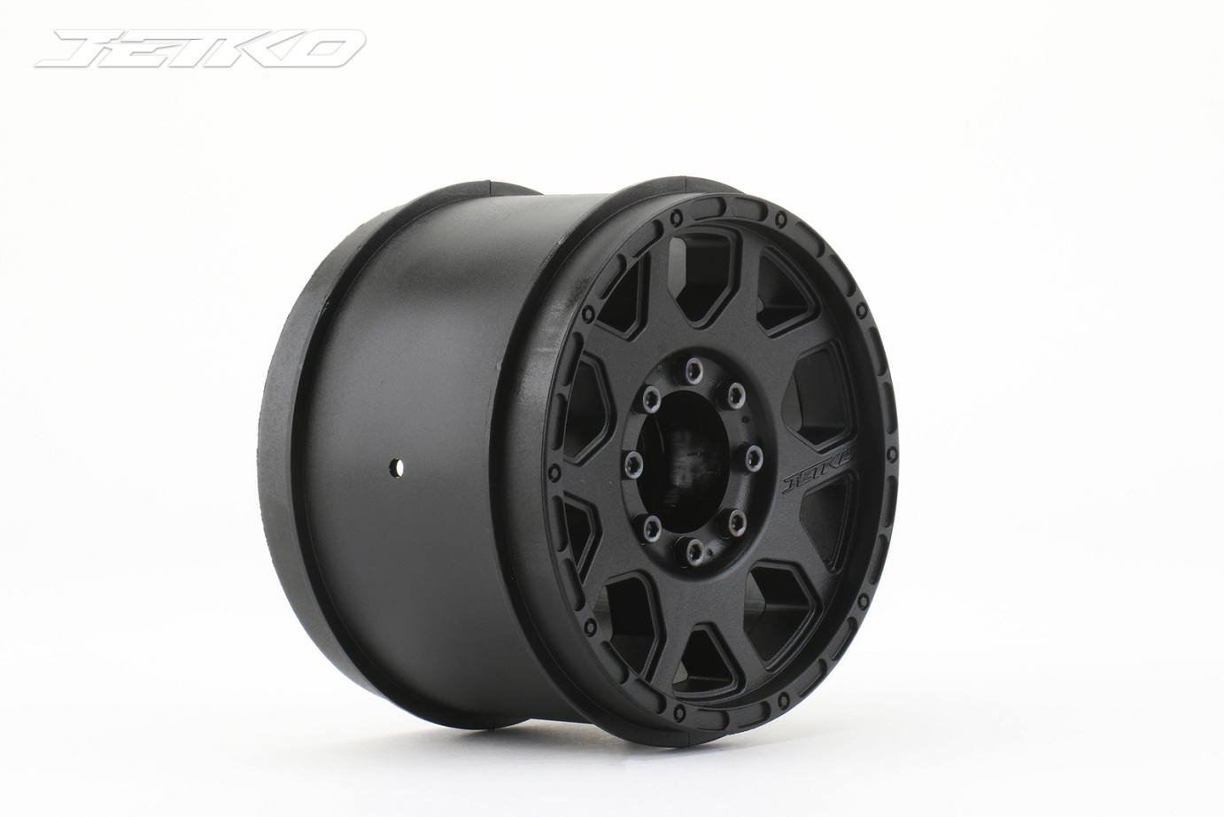 Jetko 1/8 EX SGT 3.8 Wheel (Black) 12mm wide [6104B3]