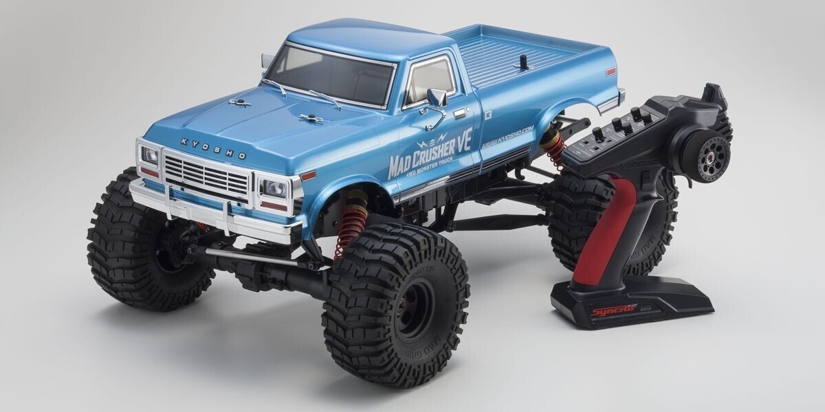 Kyosho 1/8 EP 4WD Mad Crusher VE Monster Truck Brushless RTR Rea