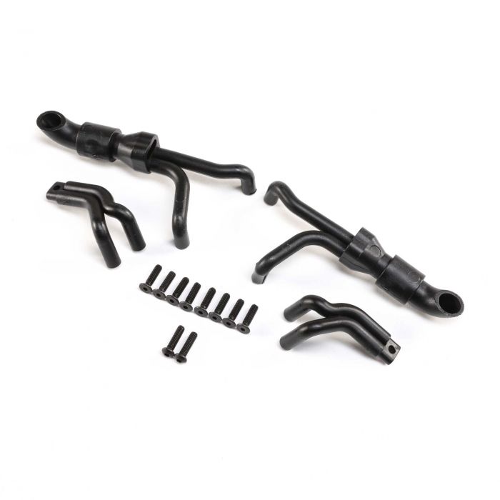 Losi 4 in to 1 Collective Headers, Silver, LMT
