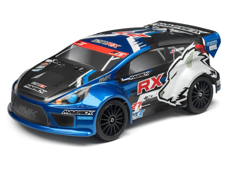 Maverick MV28076 CLEAR RALLY BODY WITH DECALS (ION RX)